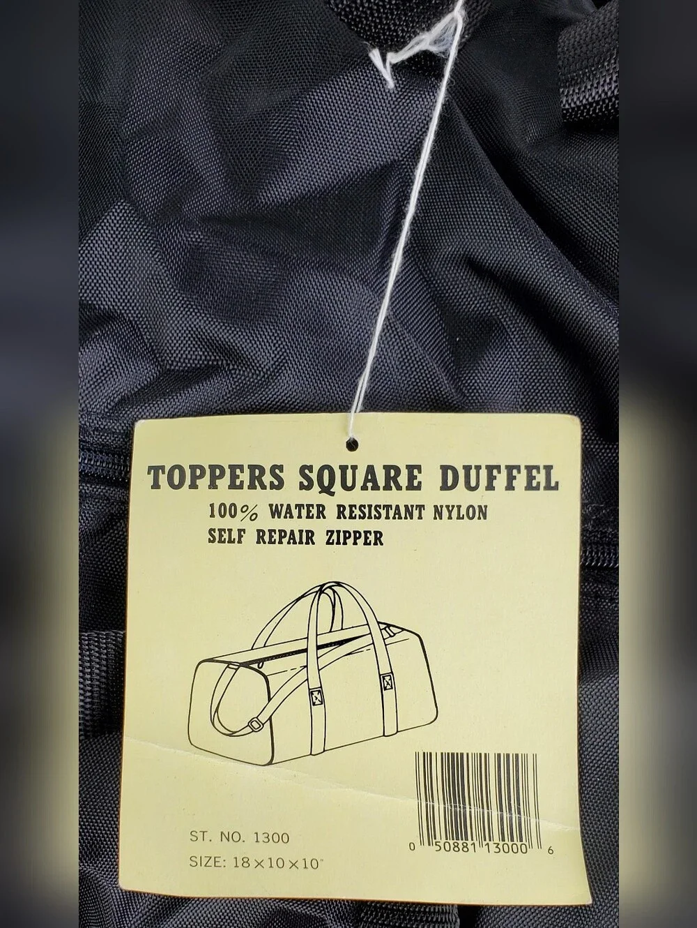 Oscar Mayer VTG Square Water Resistant Duffel Bag 18 x 10 x 10 Advertising - NOS